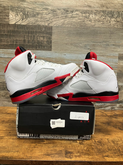 11-Air Jordan 5 Fire Red black tongue 2013