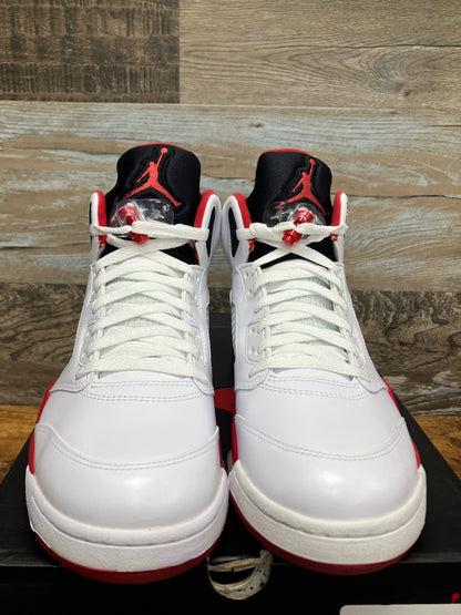 11-Air Jordan 5 Fire Red black tongue 2013