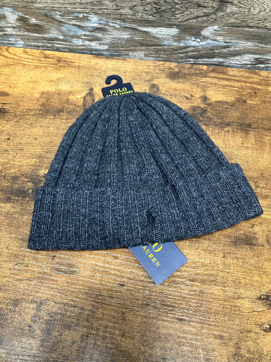 OS-Polo Ralph Lauren grey Cable Knit Beanie