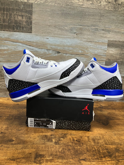 7Y-Air Jordan 3 Racer Blue