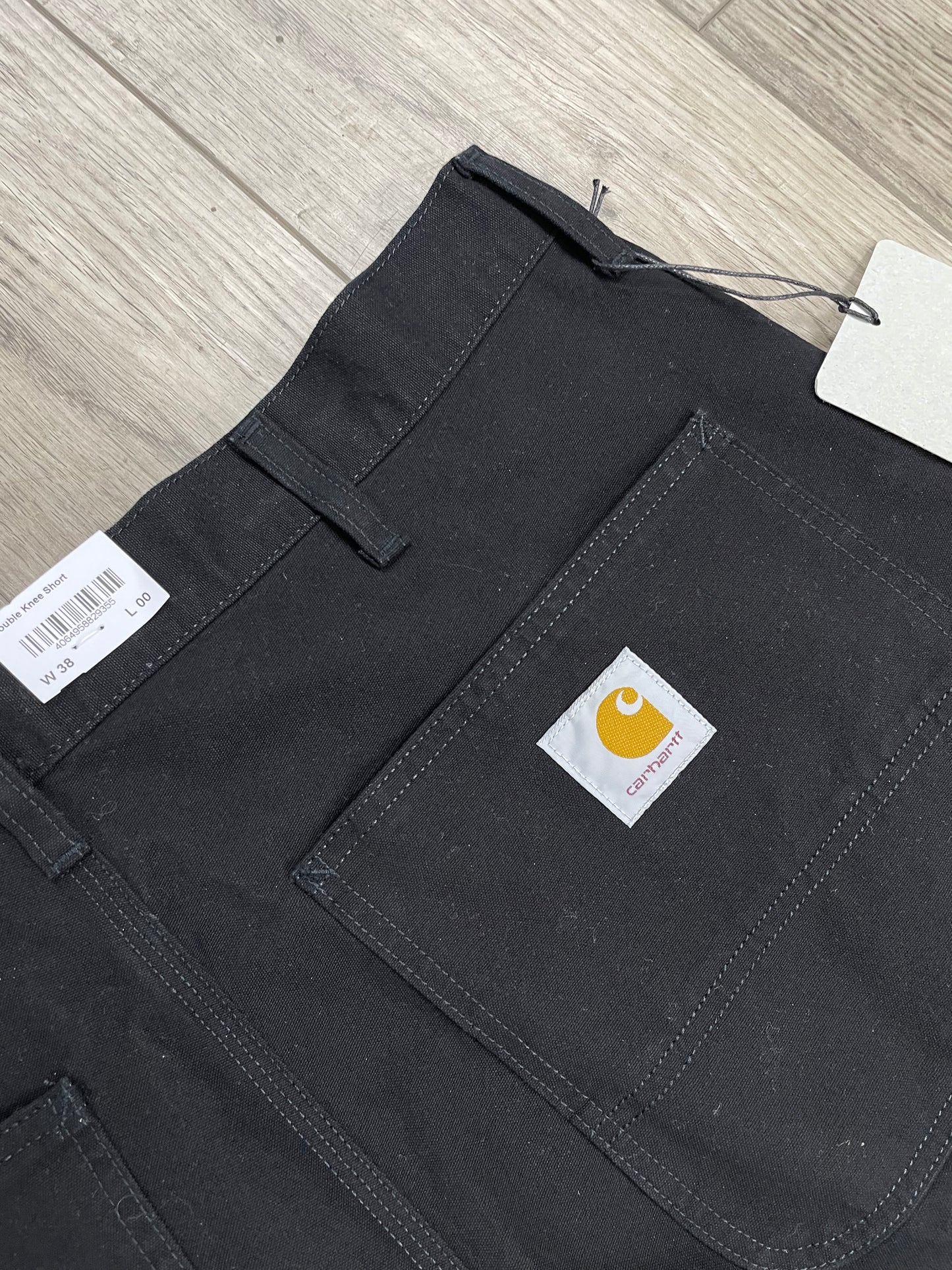 38-Carhartt WIP Black Double Knee Shorts