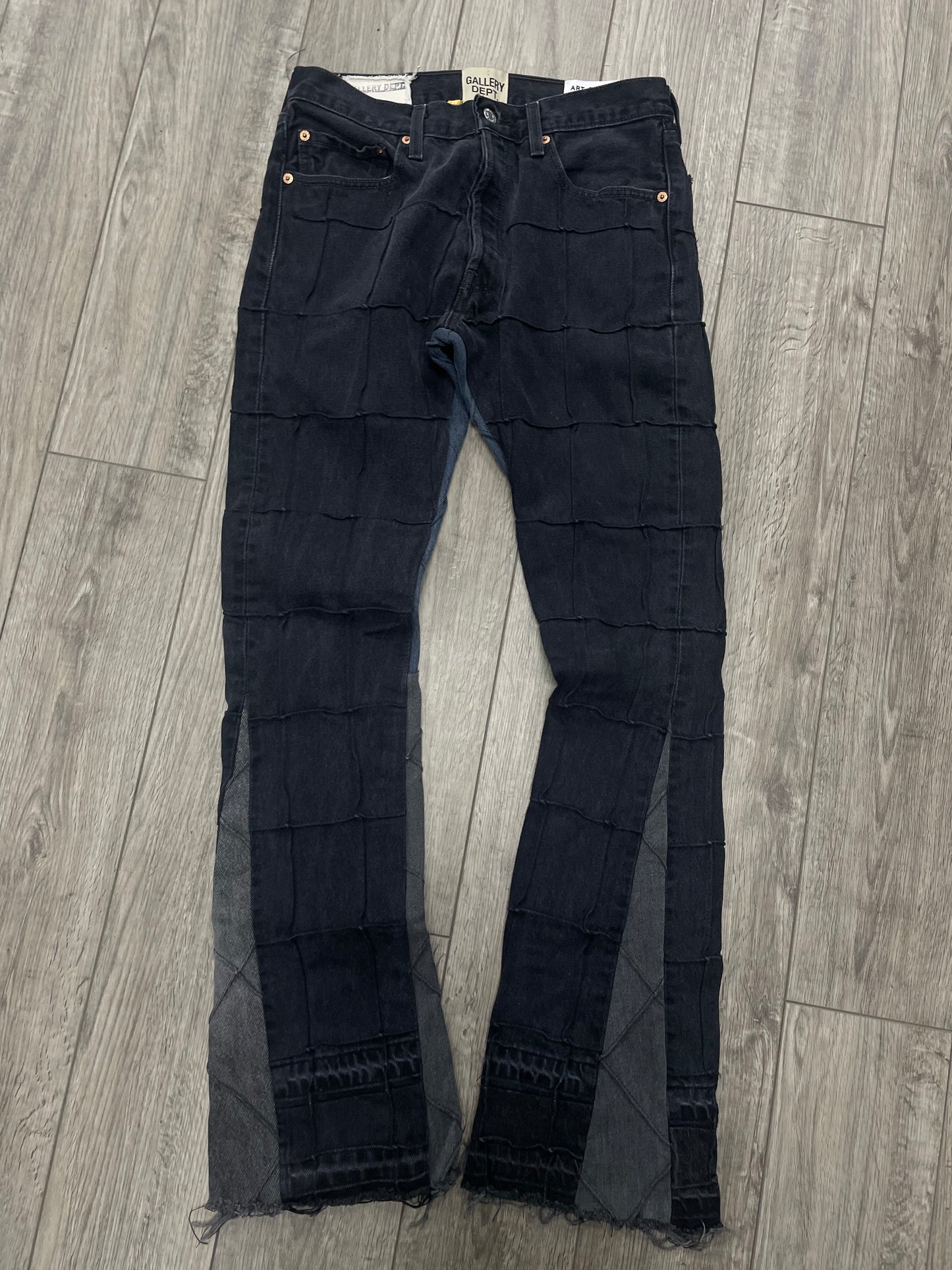 28-Gallery Dept. Lenny Flare Black Jeans