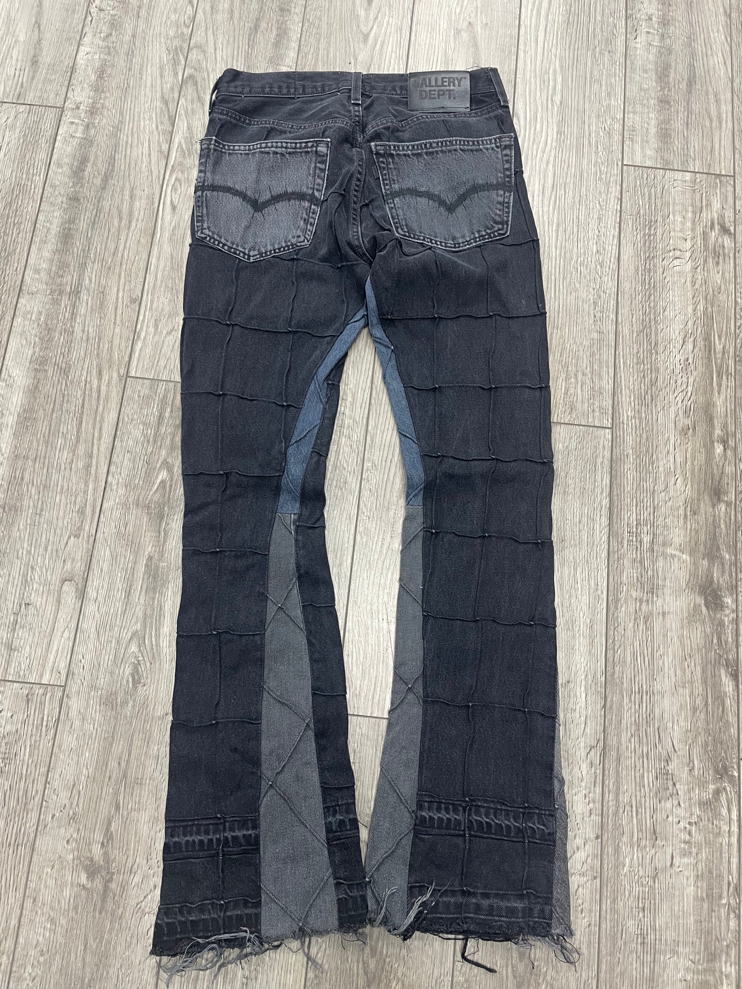 28-Gallery Dept. Lenny Flare Black Jeans