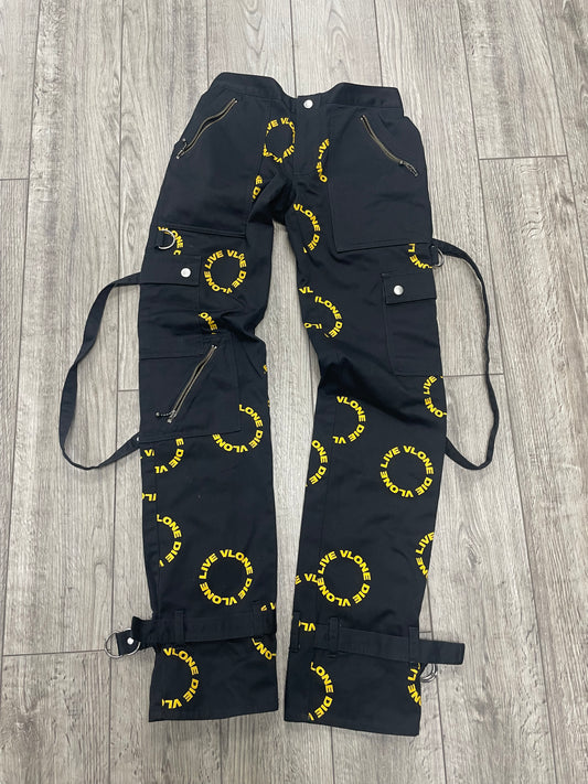 S-Vlone Black/Yellow Bondage Pants