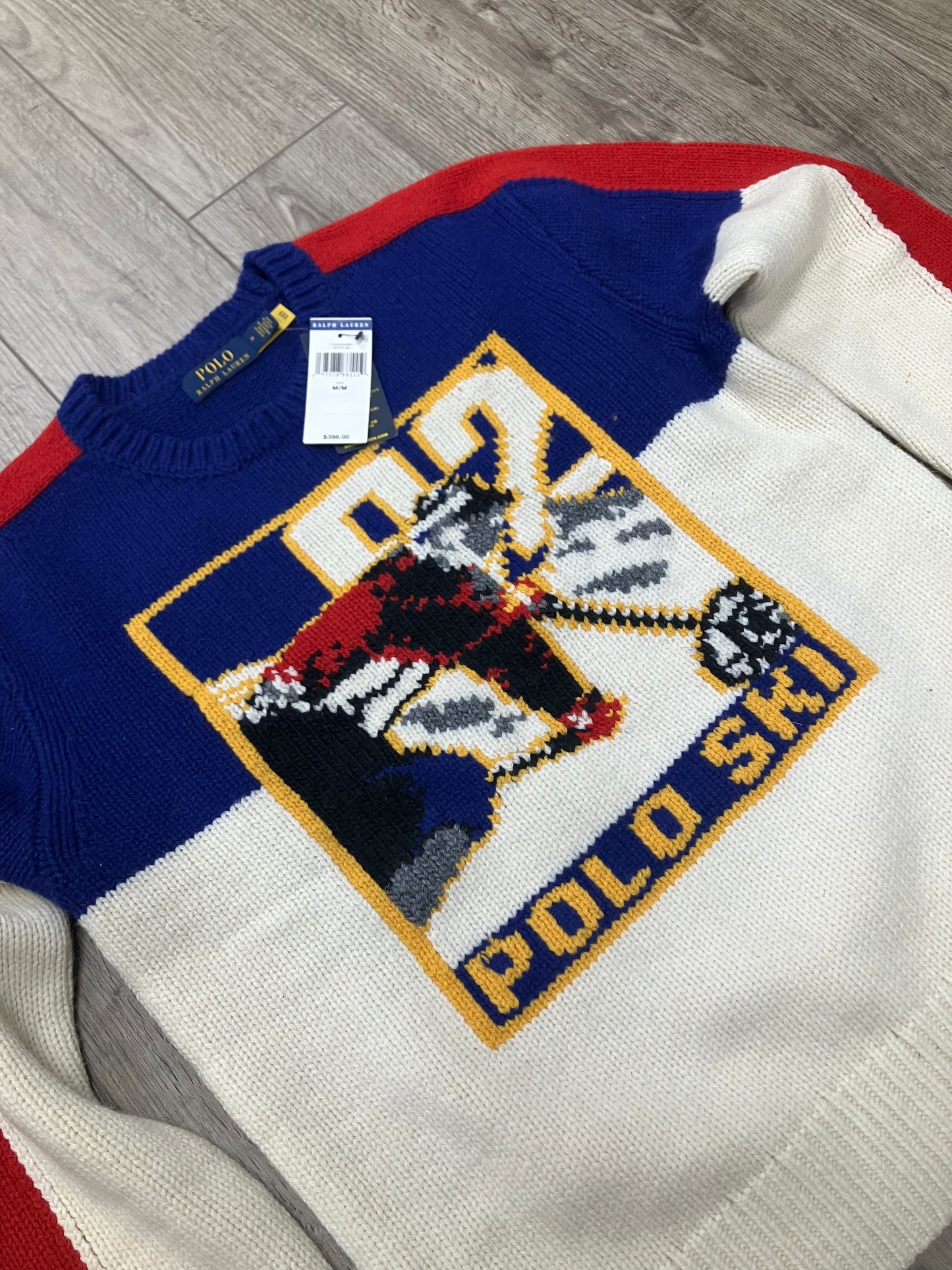 M-Polo Ralph Lauren Ski 92 Wool Sweater