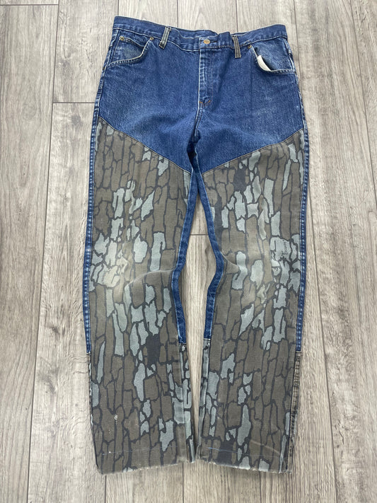 34-Vintage Sauls Camo Double Knee Pants