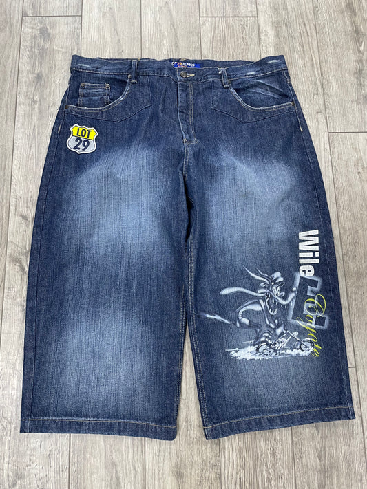 42-Lot 29 Wile E. Coyote Denim Shorts