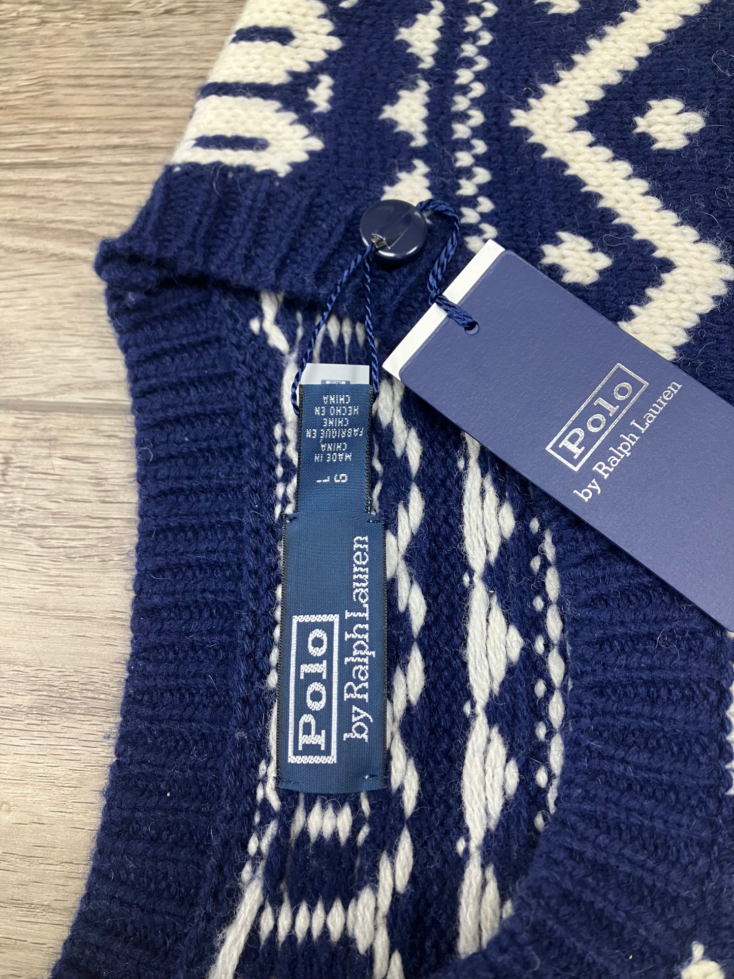 L-Polo Ralph Lauren Snowflake Wool Sweater