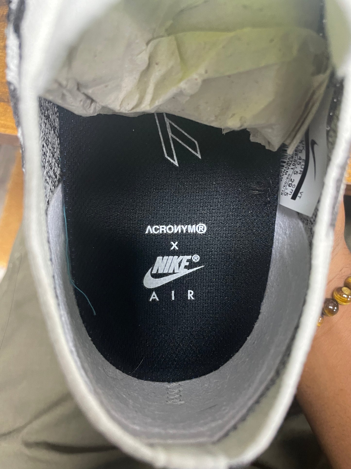 11.5-Nike Air Vapormax Moc 2 Acronym Light Bone