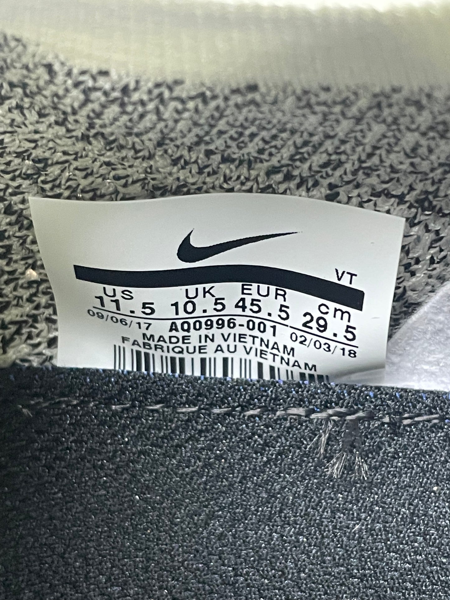 11.5-Nike Air Vapormax Moc 2 Acronym Light Bone