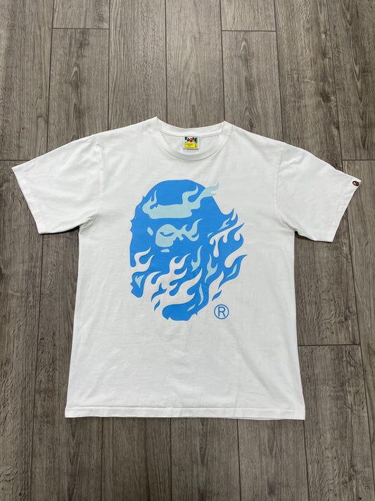 L-BAPE Flame Ape Head Tee