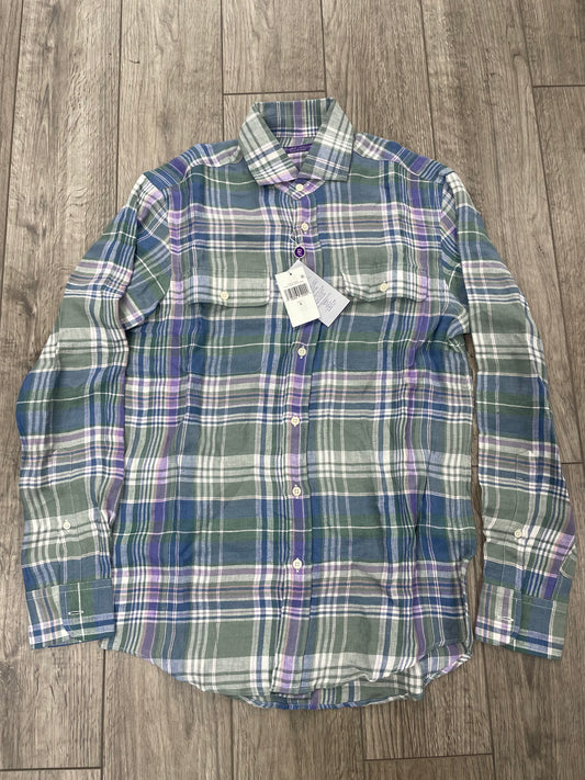 S-Purple Label Ralph Lauren Multicolor Plaid Button Up Long Sleeve