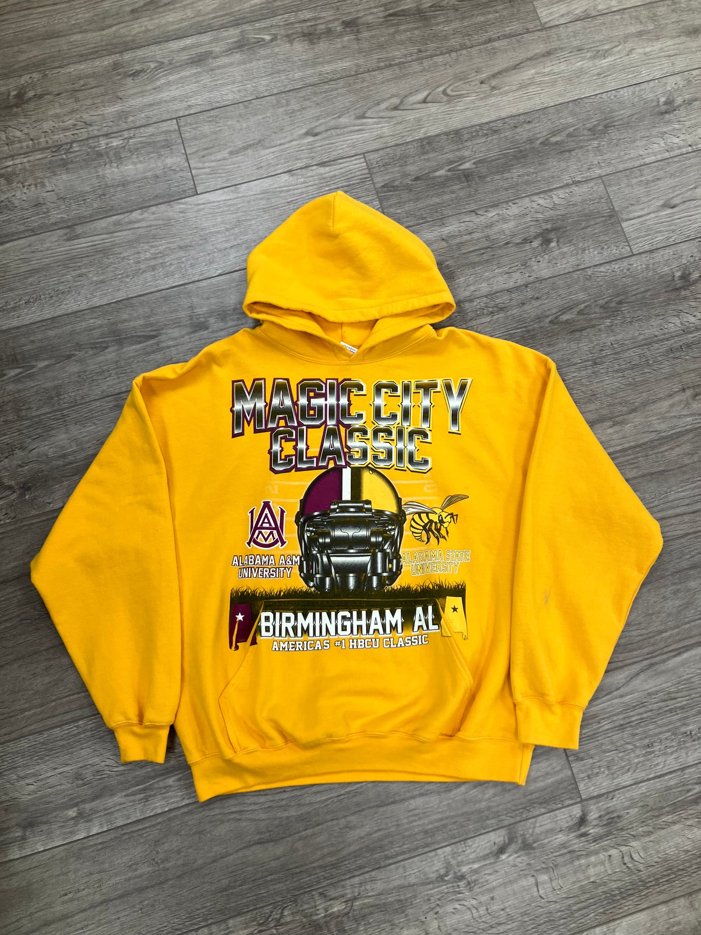 Magic City Classic Yellow Hoodie Size XL