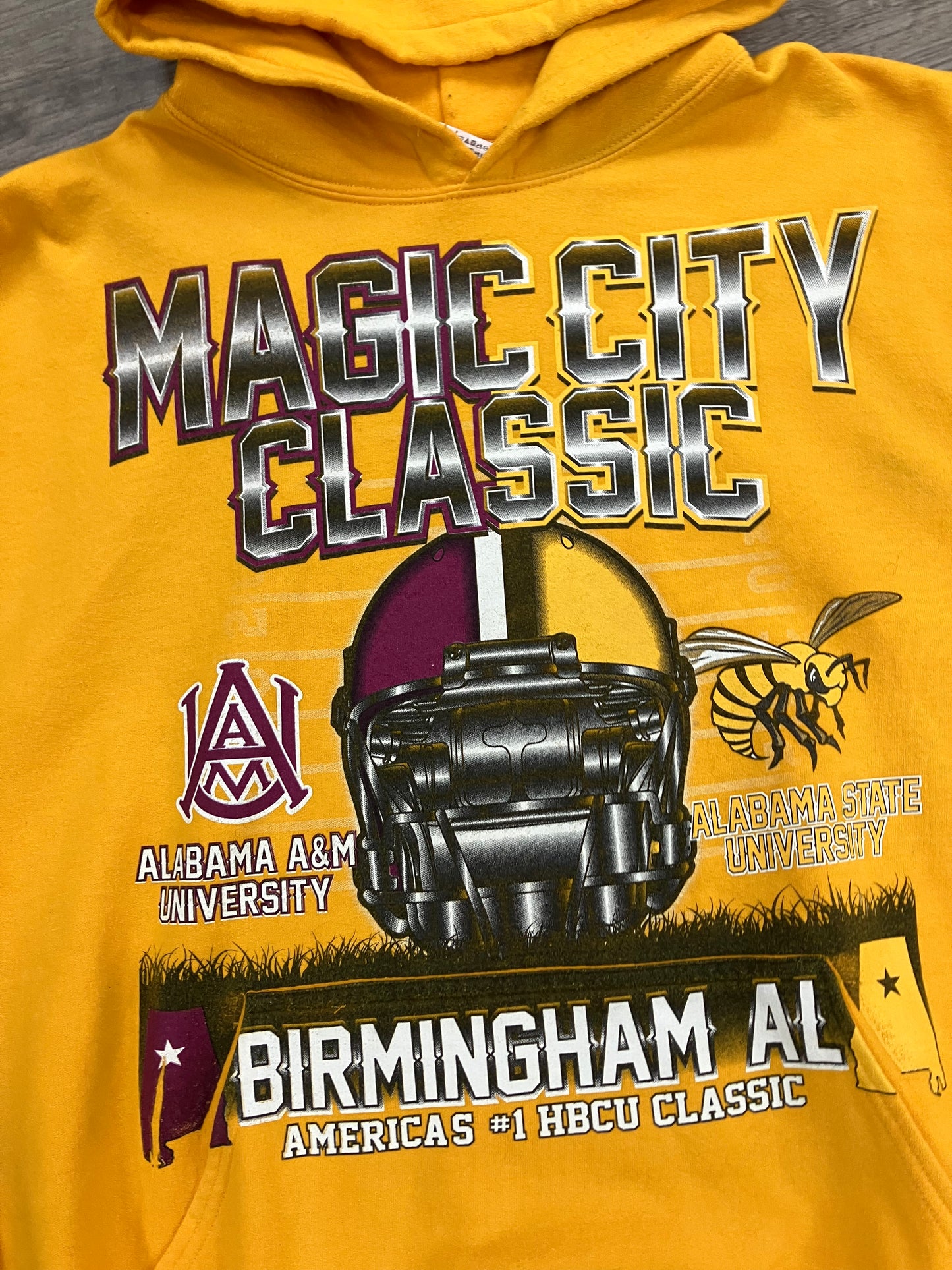 Magic City Classic Yellow Hoodie Size XL