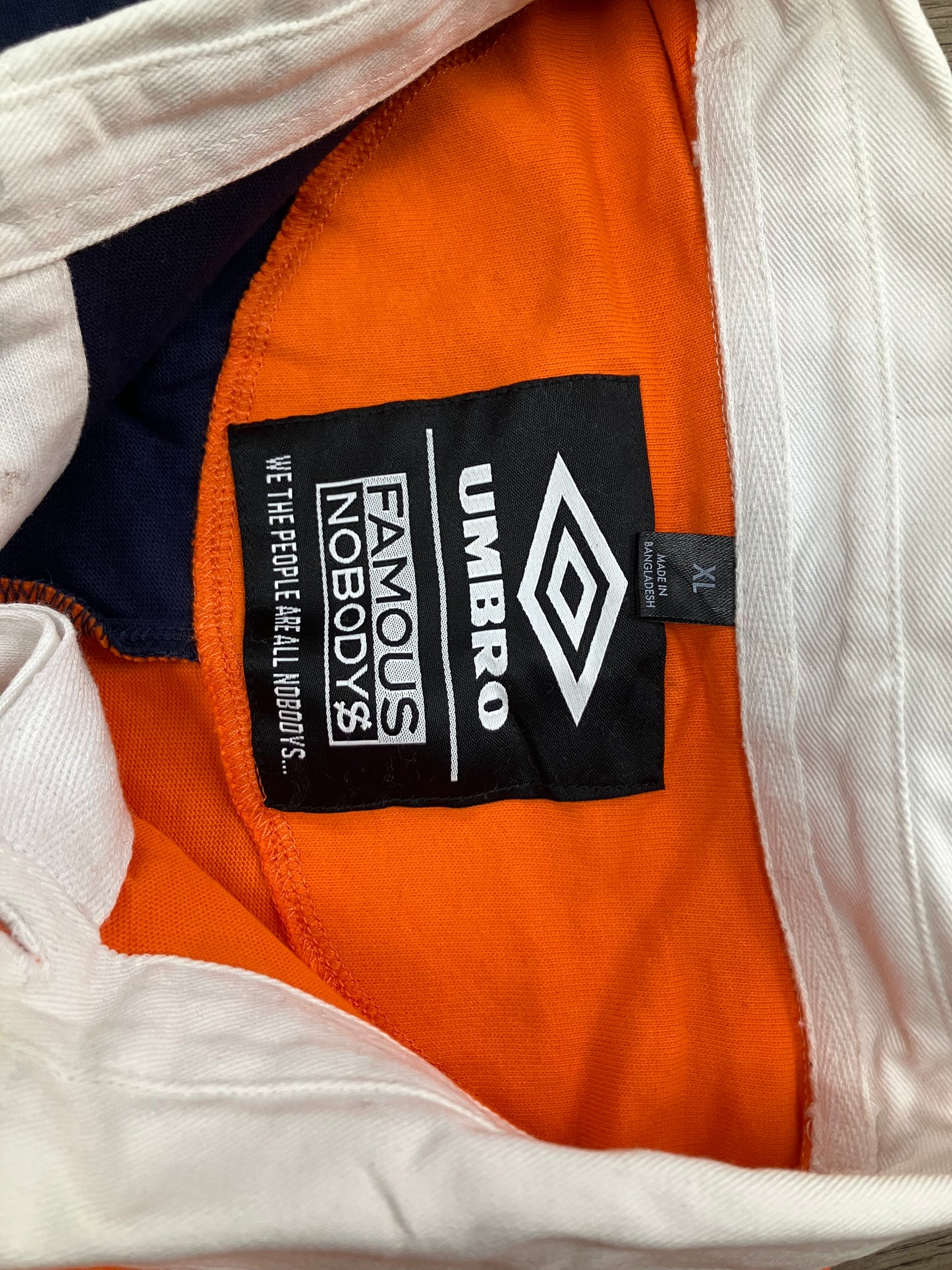 XL-Umbro famous Nobody’s Rugby Long Sleeve