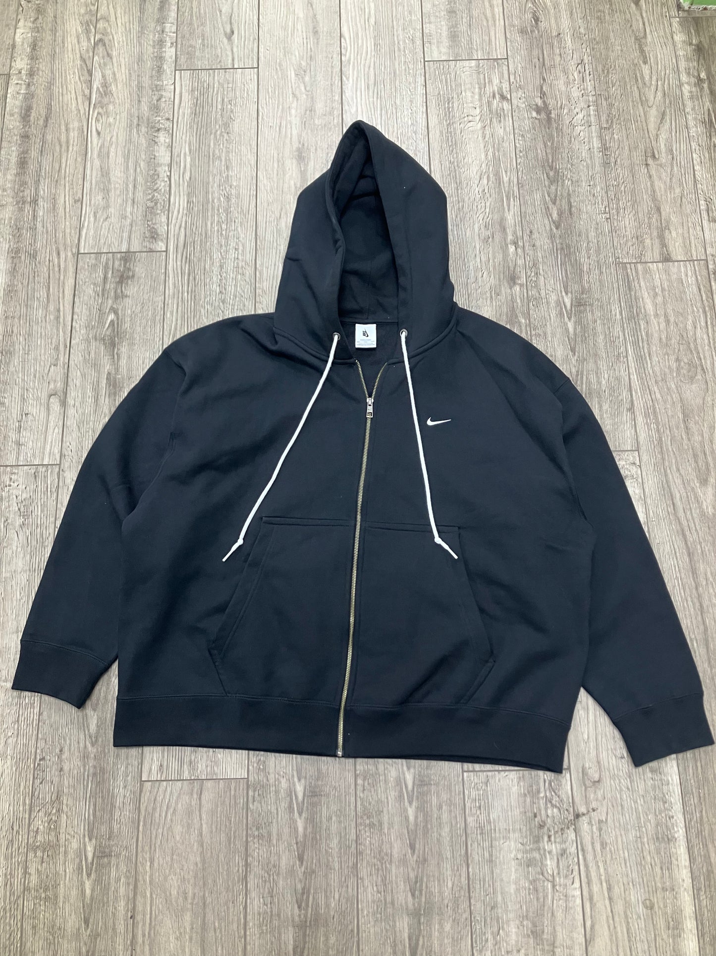 2XL-Nike Boxy Zip up Black Hoodie