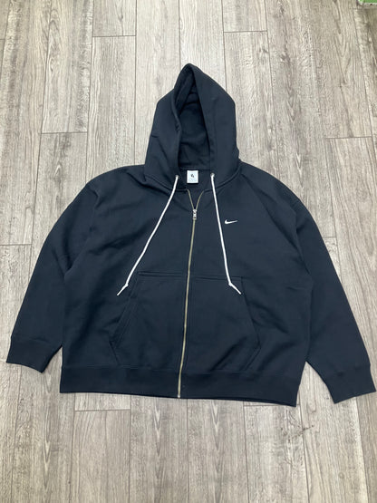 2XL-Nike Boxy Zip up Black Hoodie