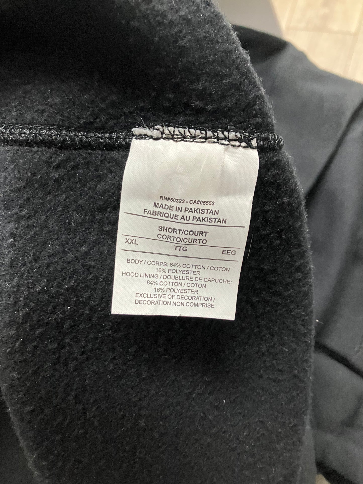 2XL-Nike Boxy Zip up Black Hoodie