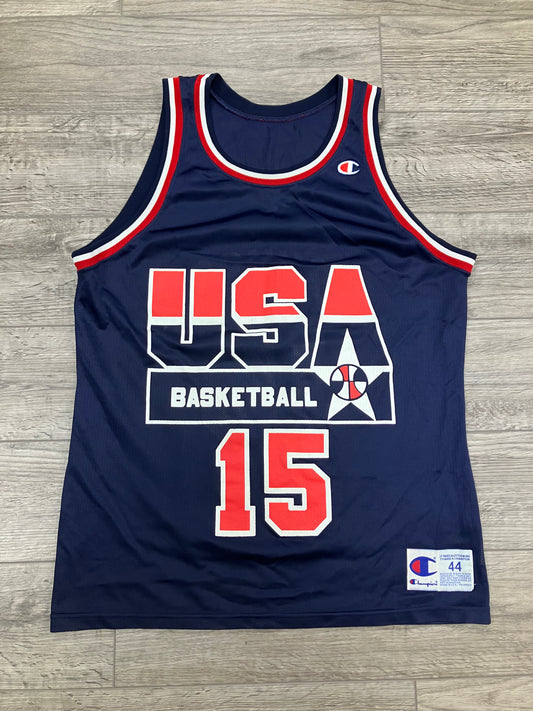 Vintage Champion USA Basketball Magic Johnson Jersey Size 44