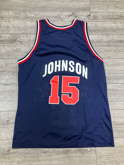 Vintage Champion USA Basketball Magic Johnson Jersey Size 44