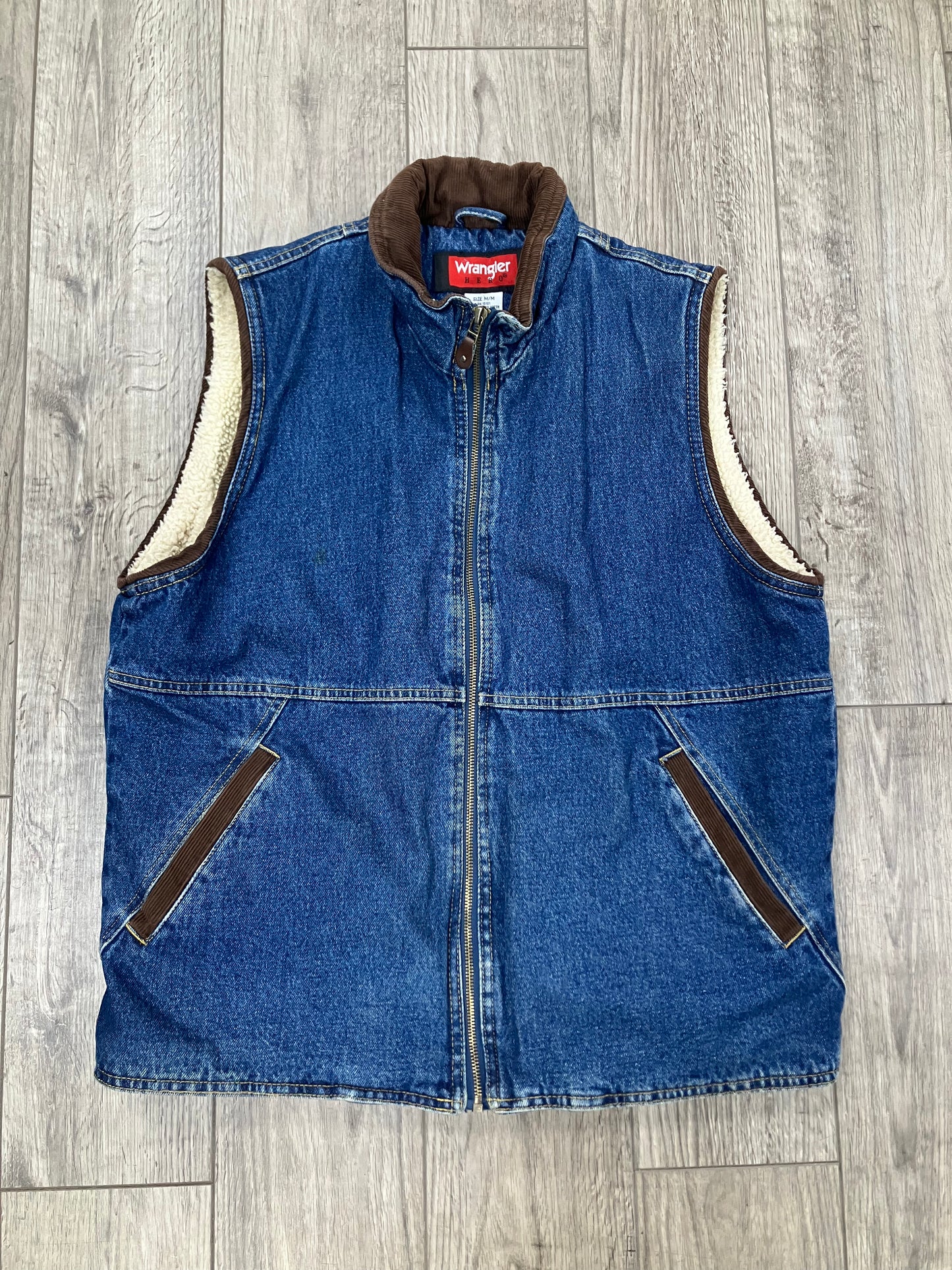 M-Wrangler Hero Denim Zip Up Vest