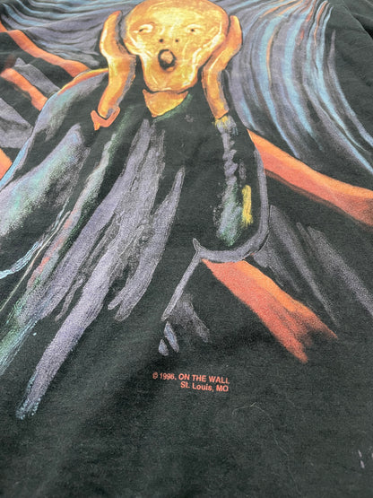 L-Vintage Liquid Blue “The Scream” Black Tee