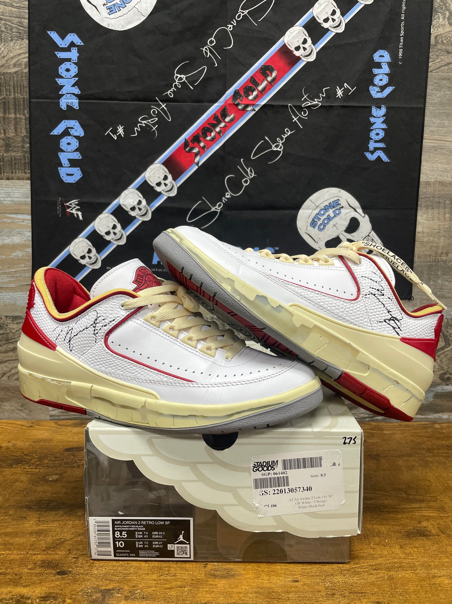 8.5-Off-White Air Jordan 2 Chicago