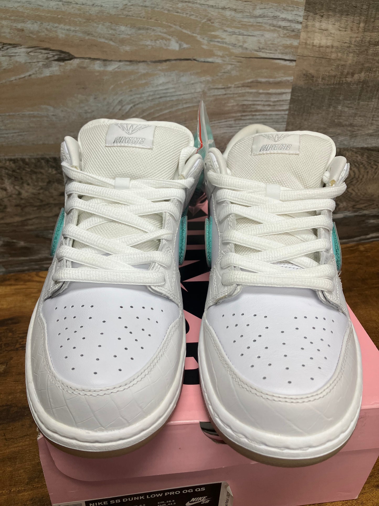 10.5-Nike SB Dunk Pro Low White Diamond Supply