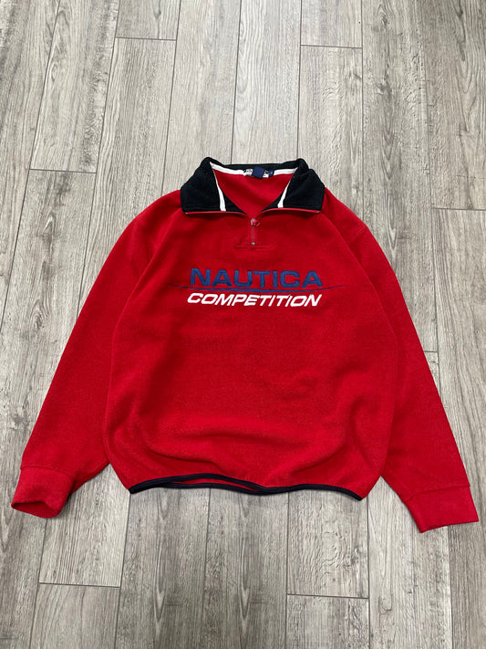L-Vintage Nautica Competition Red Pullover