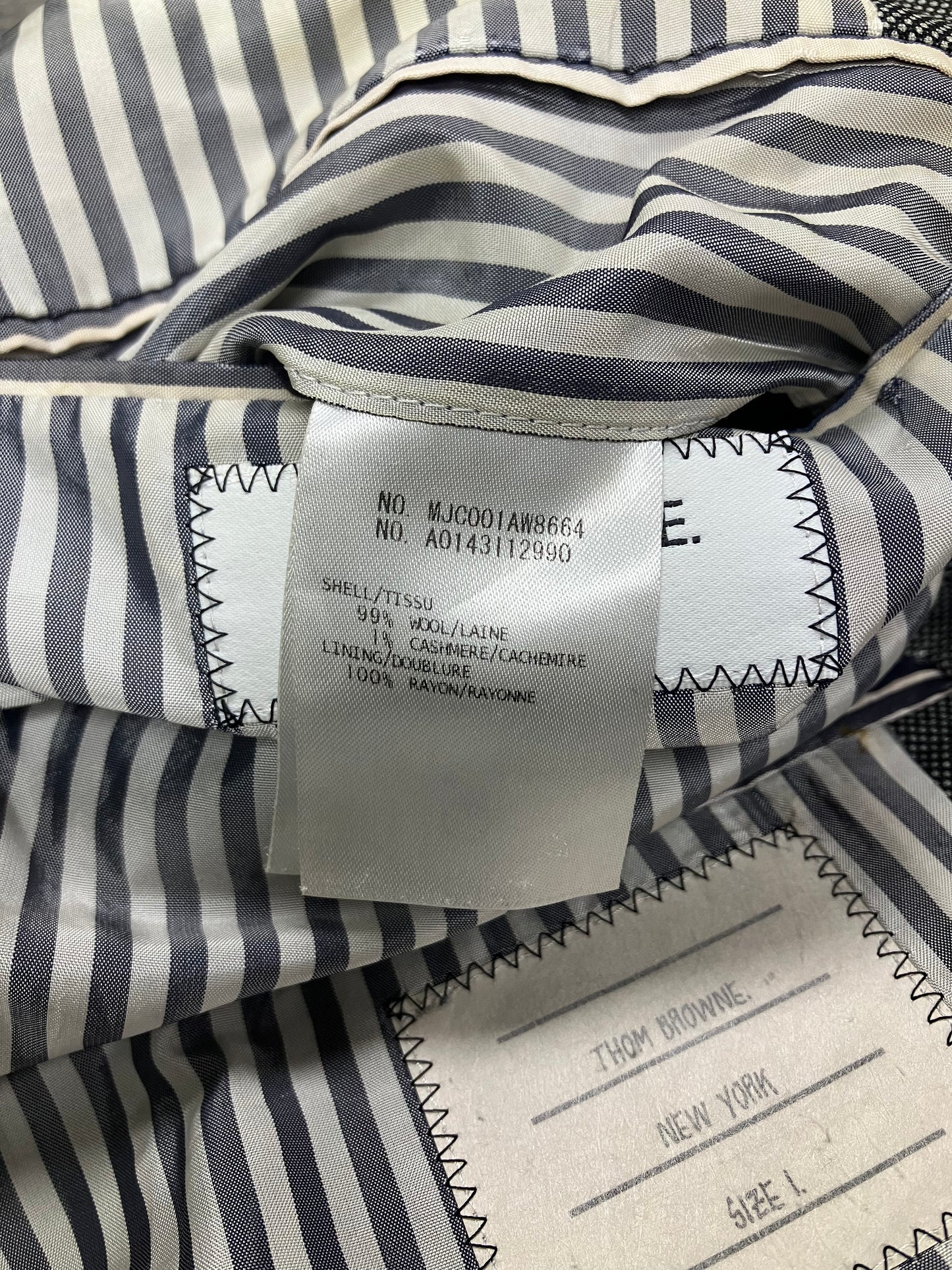 1-Thom Browne Grey Blazer