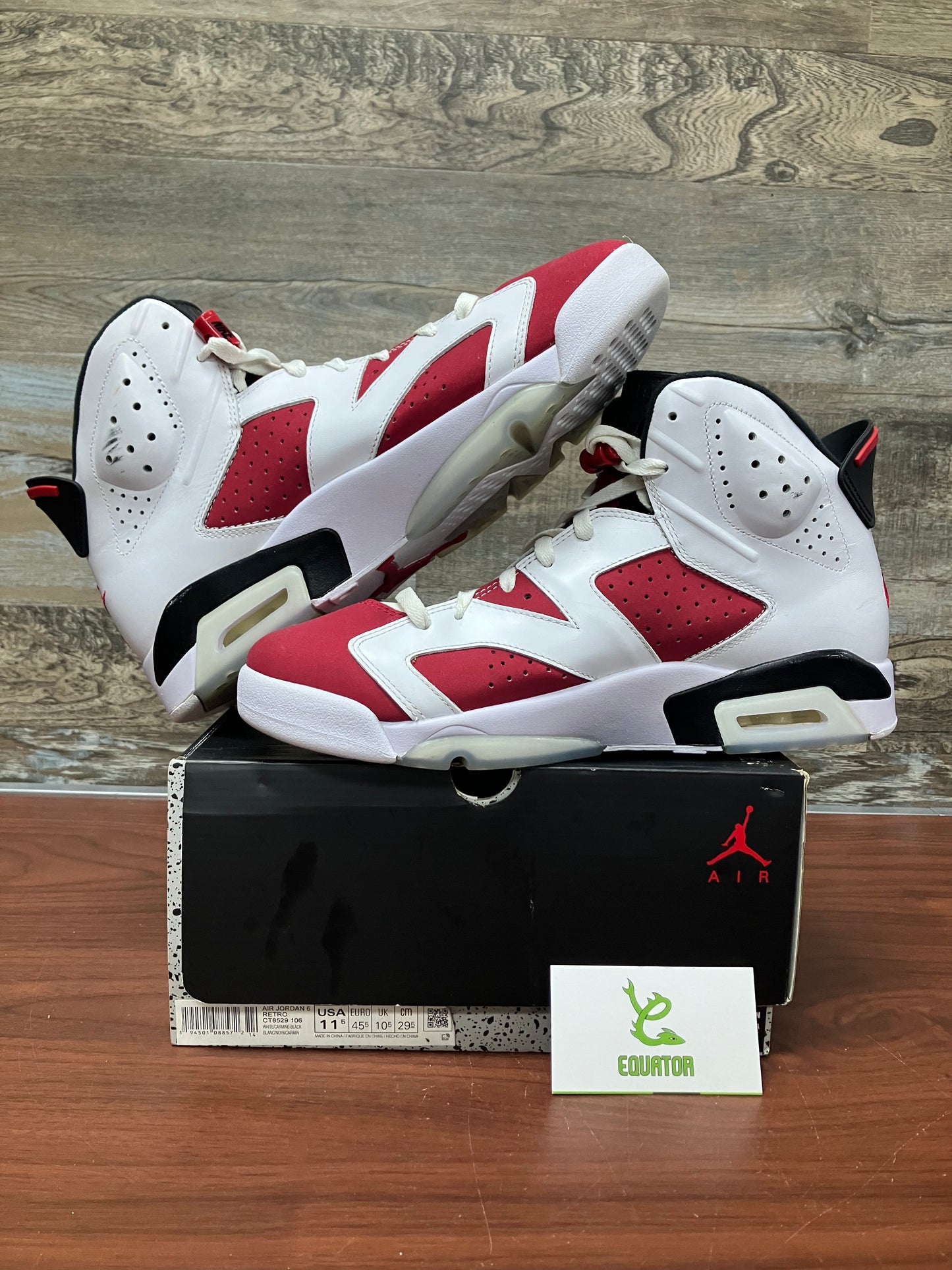 Jordan 6 Retro Carmine Size 11.5