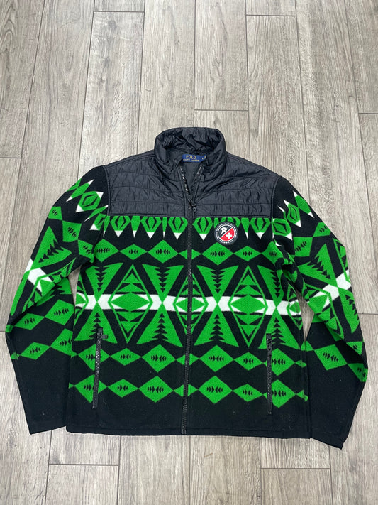 Polo Ralph Lauren Downhill Ski Racing Aztec Fleece Jacket L