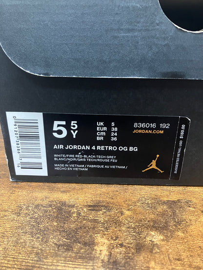 5.5y-Air Jordan 4 cement