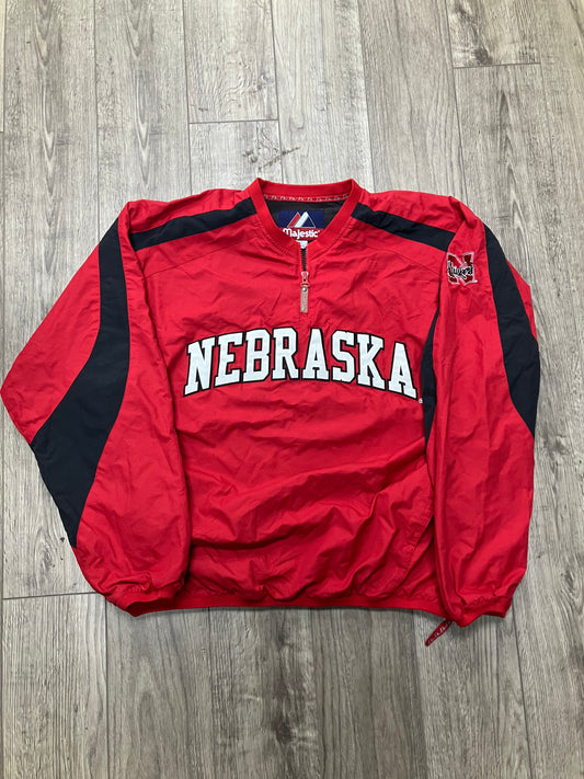 Majestic Nebraska Pullover Jacket Size XL
