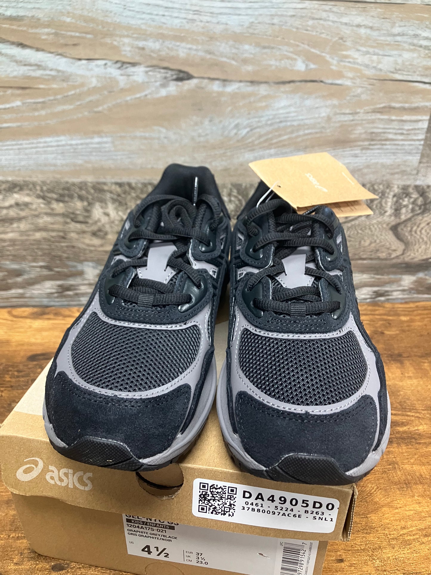 4.5-ASICS Gel NYC Graphite Grey Black