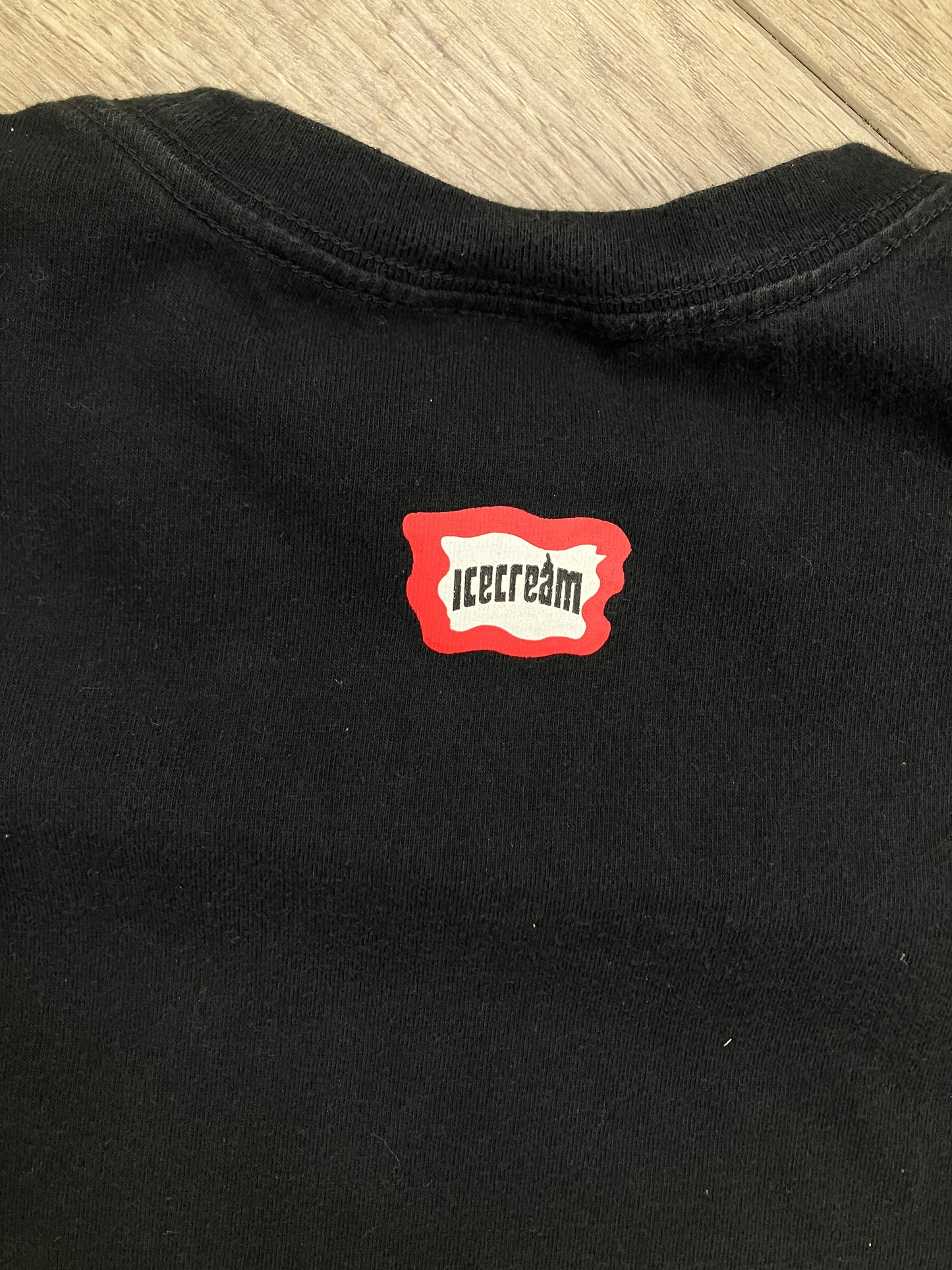 M-ice cream flaming logo tee