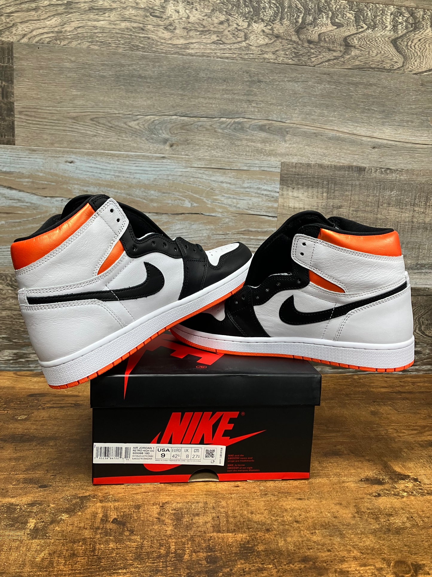 Size 9 - Jordan 1 Retro High Electro Orange