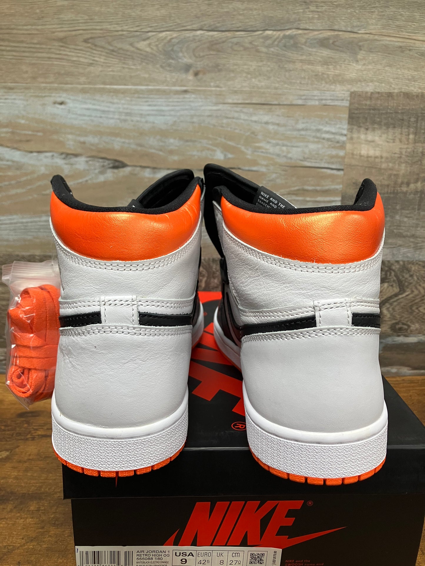 Size 9 - Jordan 1 Retro High Electro Orange