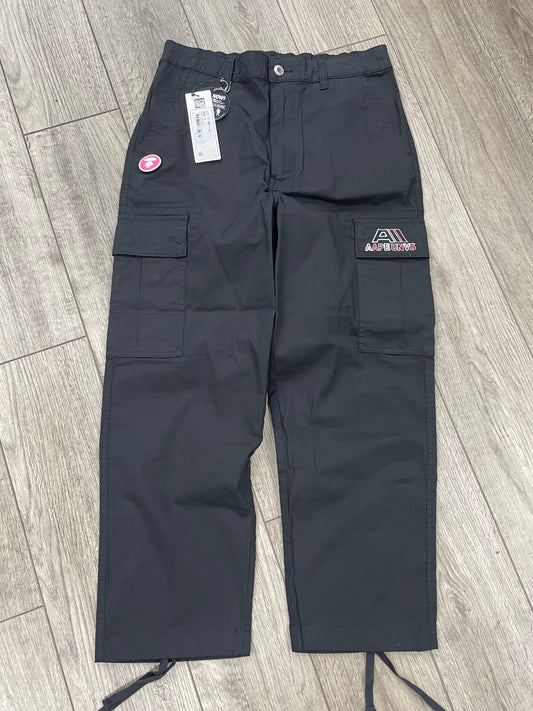 S-black AAPE cargo pants