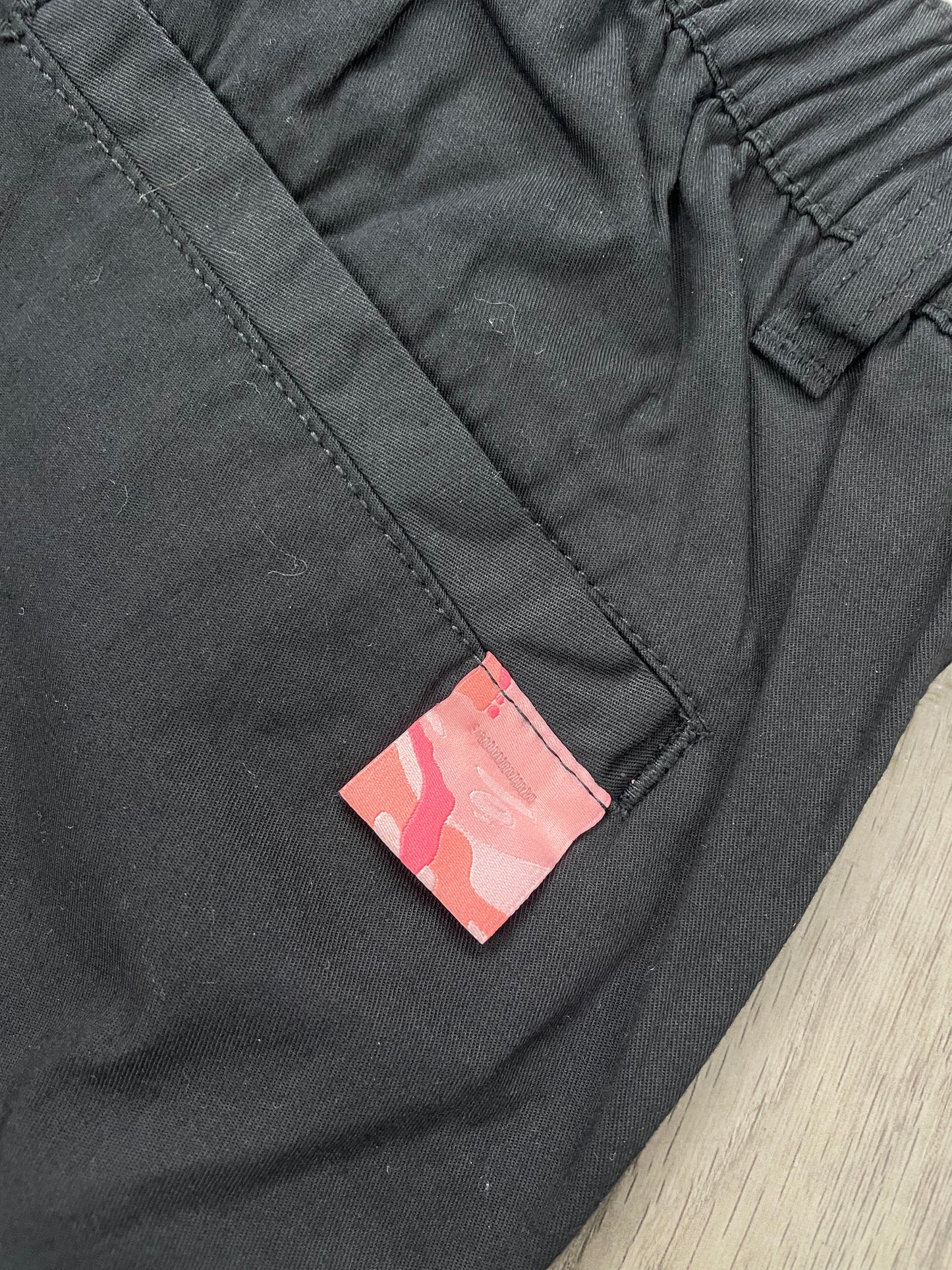 S-black AAPE cargo pants