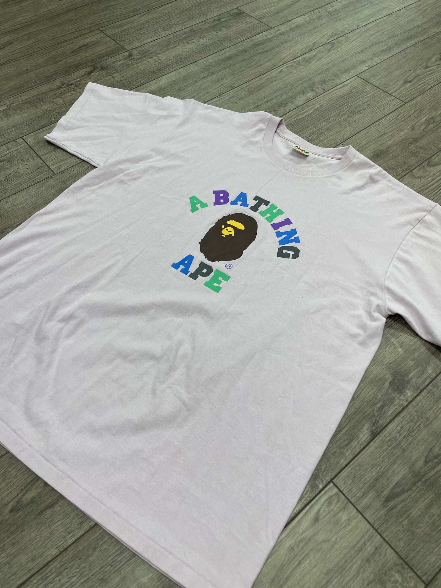3XL-Bape Colors College Pink Tee
