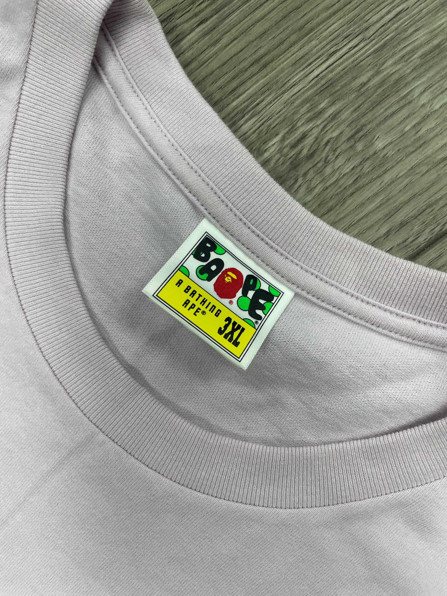 3XL-Bape Colors College Pink Tee