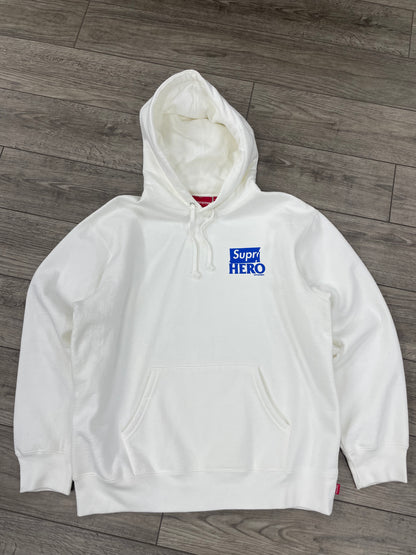 M - Supreme ANTIHERO Skateboards White Dog Hoodie