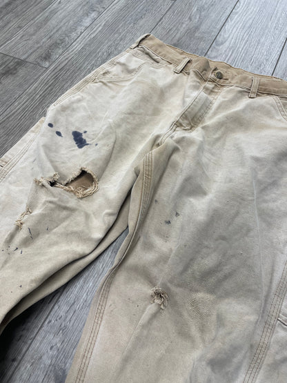 32-Vintage Beige Carhartt Carpenter Pants