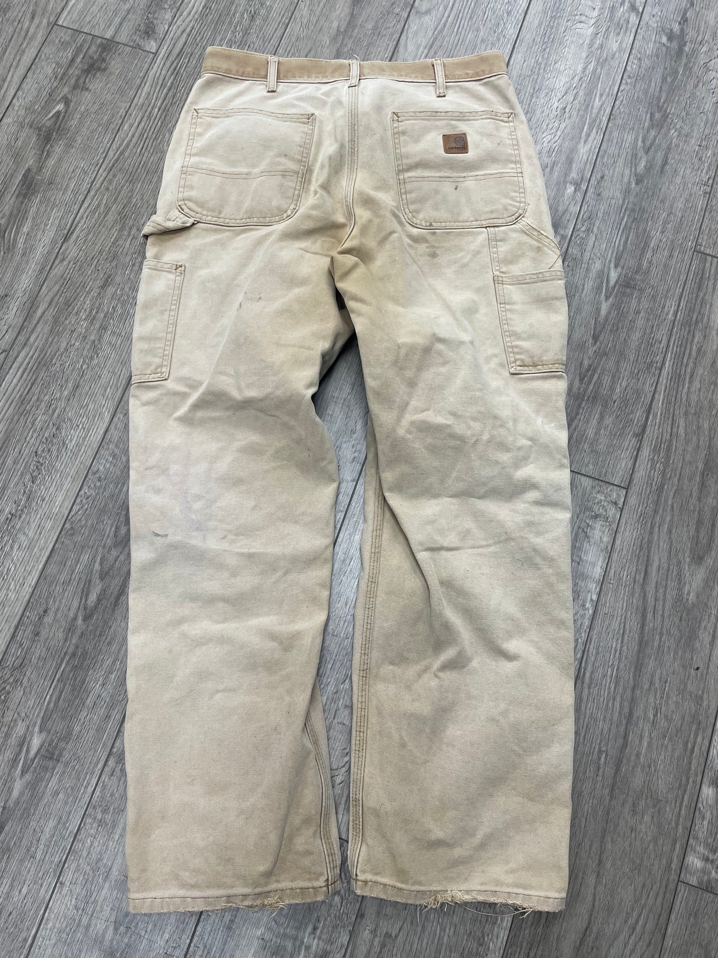 32-Vintage Beige Carhartt Carpenter Pants