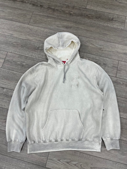 L - Supreme Overdyed S Logo Hooded Sweatshirt