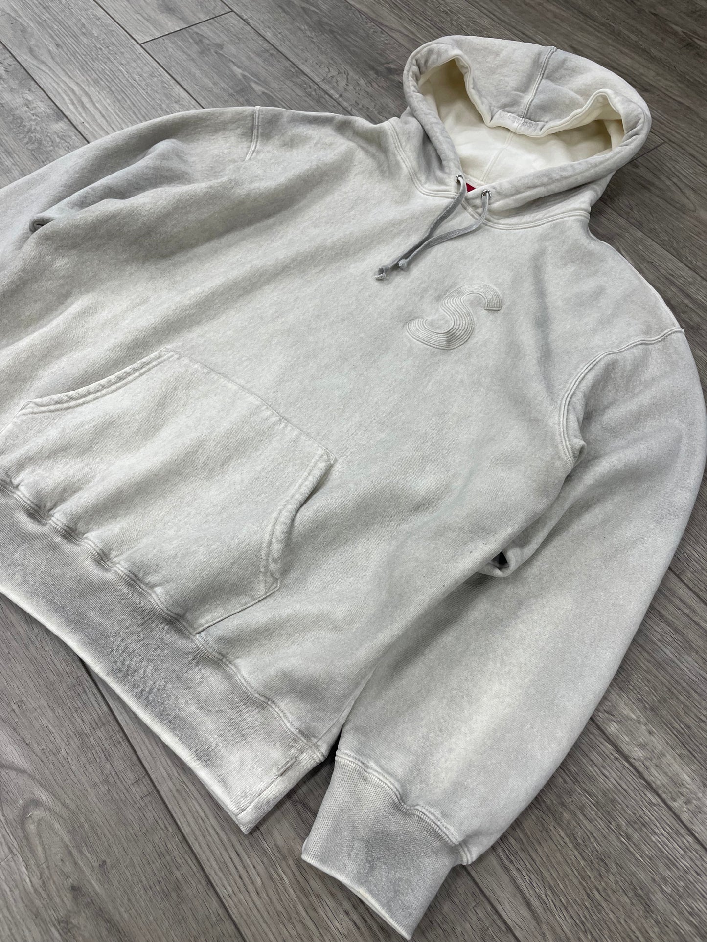 L - Supreme Overdyed S Logo Hooded Sweatshirt