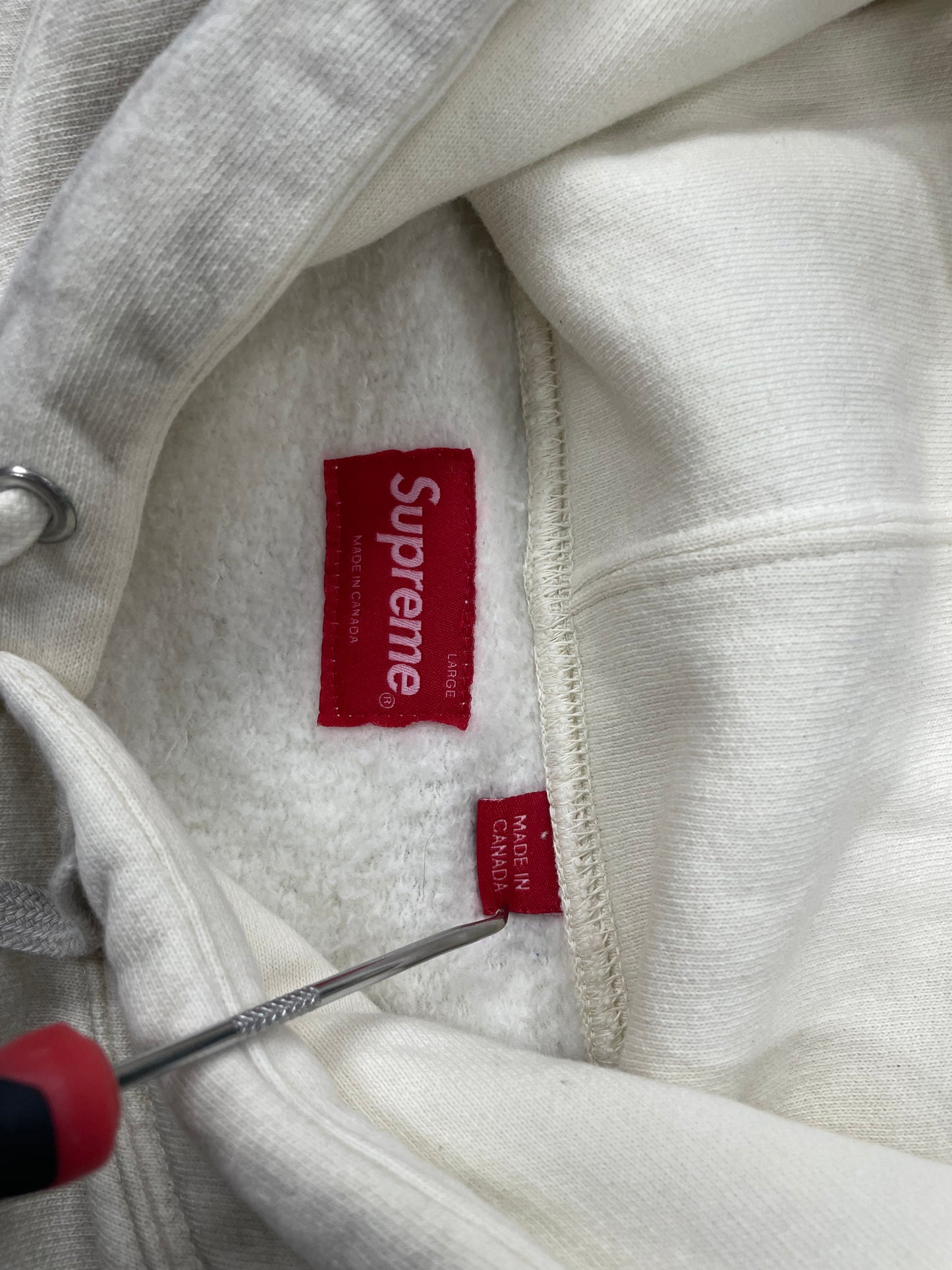 L - Supreme Overdyed S Logo Hooded Sweatshirt