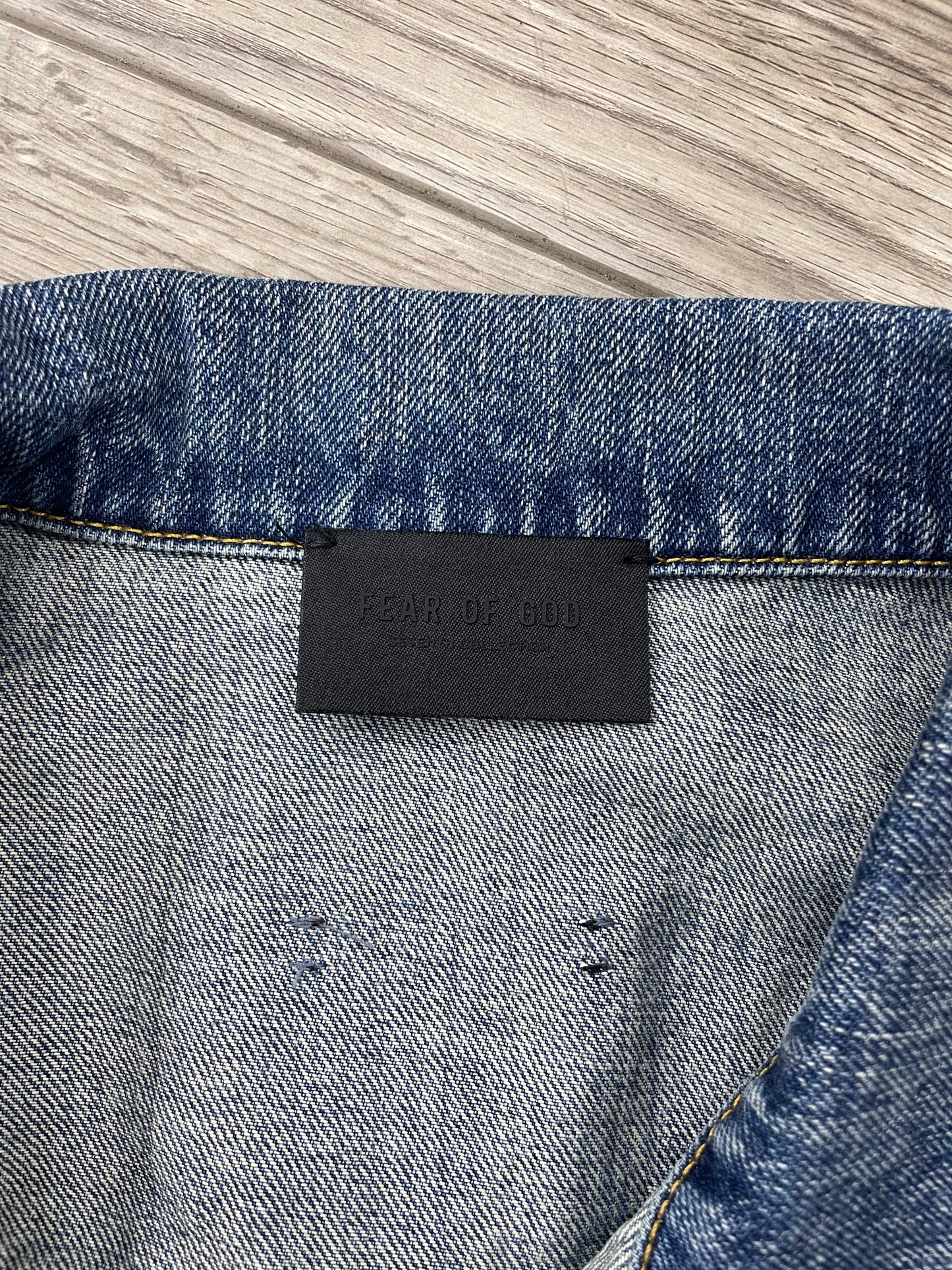 L - Fear Of God Seventh Collection Denim Trucker Jacket