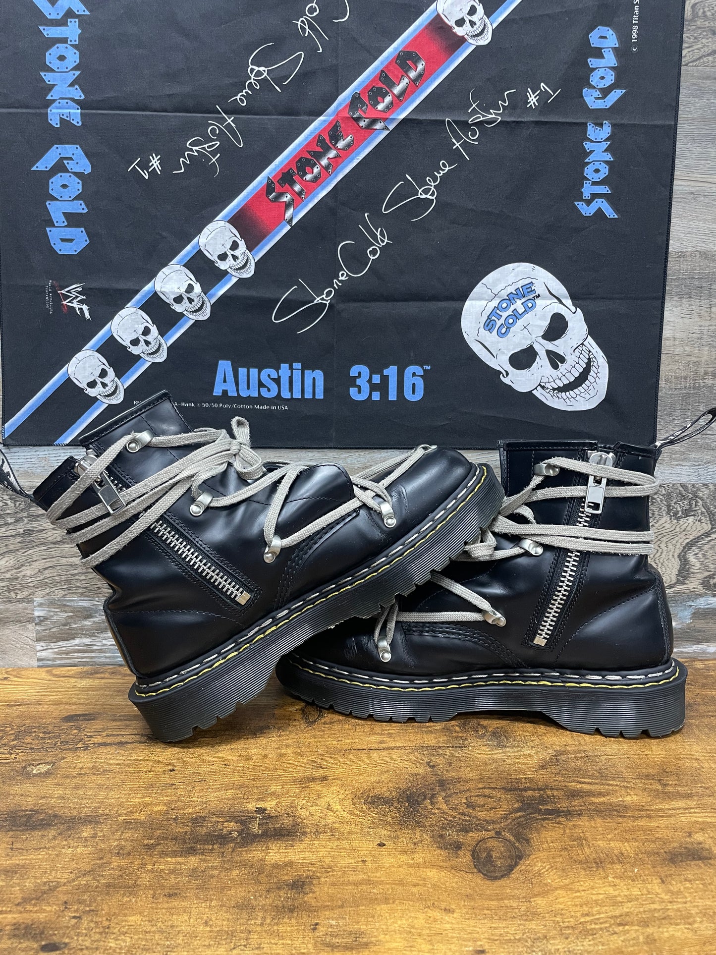 9-Dr. Martens Rick Owens 1460 Bex Leather Boot